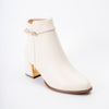 Winter Charm - White Ankle Boots