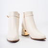 Winter Charm - White Ankle Boots