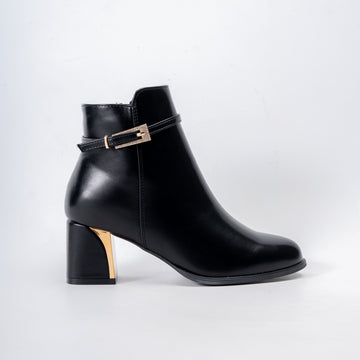 Winter Charm - Black Ankle Boots