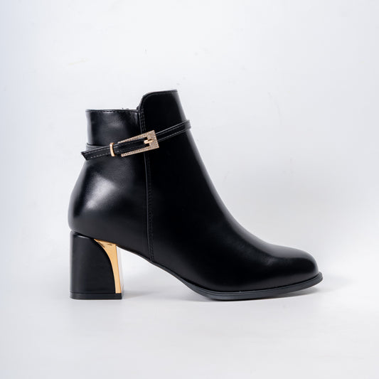 Winter Charm - Black Ankle Boots