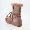 Winter Luxe - Khaki Casual Fur Boots