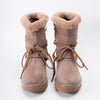 Winter Luxe - Khaki Casual Fur Boots