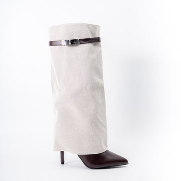 Elite Wrap - Coffee Heel Boots
