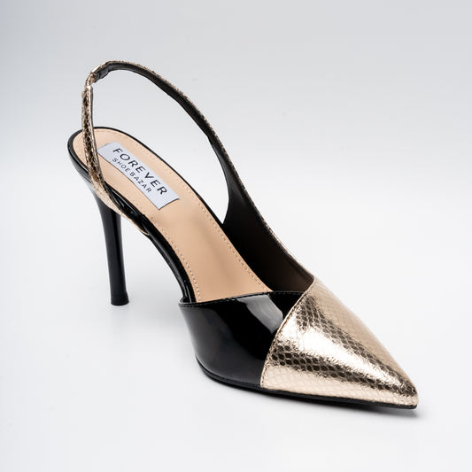 Don’t Talk To Me - Gold Partywear Heels