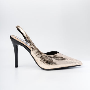 Don’t Talk To Me - Gold Partywear Heels
