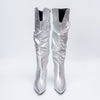 Boot Up Babe - Silver Partywear Boots