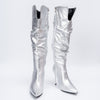 Boot Up Babe - Silver Partywear Boots