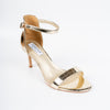 Shine On - Golden Pencil Heel Sandal