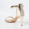 Shine On - Golden Pencil Heel Sandal