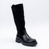 Sole Rebels - Black Casual Calf Length Boots
