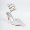 No Strings Attached - Silver Rhinestone Pencil Heels