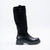 Sole Rebels - Black Casual Calf Length Boots
