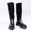 Sole Rebels - Black Casual Calf Length Boots
