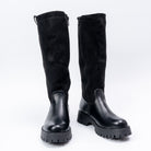 Sole Rebels - Black Casual Calf Length Boots - view 3