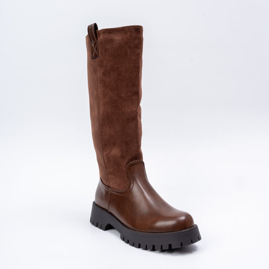 Sole Rebels - Brown Casual Calf Length Boots