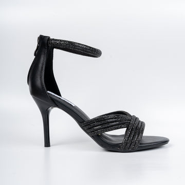Glittery Glam - Black Partywear Pencil Heels