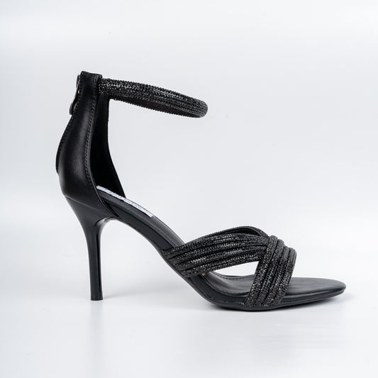 Glittery Glam - Black Partywear Pencil Heels