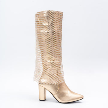 Not Your Average - Gold Partywear Boots