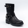 Daring Diva - Black Belted Boots