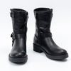 Daring Diva - Black Belted Boots