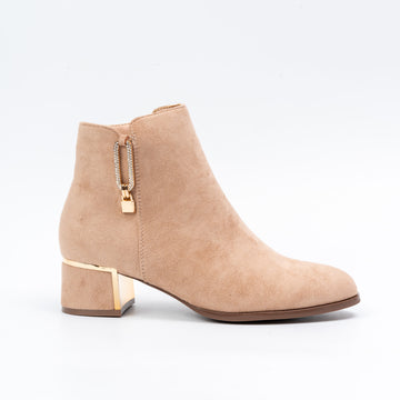 Shadow Charm - Khaki Dusk Zipper Boots