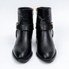 Opal Grace - Black Modern Belted Boots