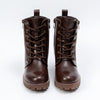 Raven Trail - Coffee Chunky Lace-Up Boots