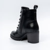 Raven Trail - Black Chunky Lace-Up Boots