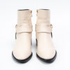 Opal Grace - White Modern Belted Boots