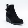 Timeless Wedge -Black Casual Boots
