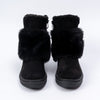 Brazilian Bliss - Black Faux Fur Boots
