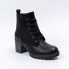 Midnight Terrain - Black Lace-Up Boots