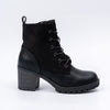 Midnight Terrain - Black Lace-Up Boots