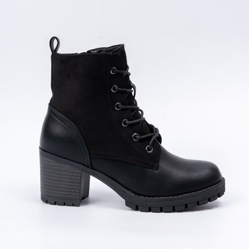 Midnight Terrain - Black Lace-Up Boots