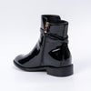 Never Fade - Black Patent Ankle Boots