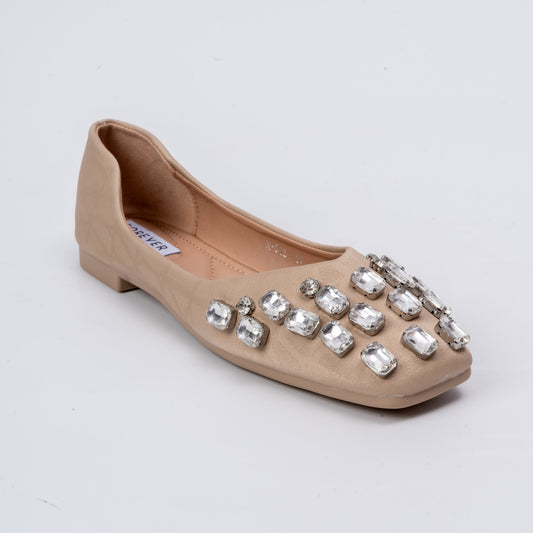 Crystal Charm - Khaki Midnight Flats