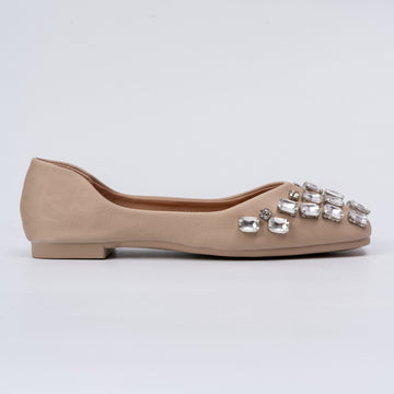 Crystal Charm - Khaki Midnight Flats