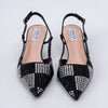 Hooked to Party - Black Partywear Kitten Heels
