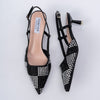 Hooked to Party - Black Partywear Kitten Heels