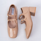 Looks Can Kill - Nude Partywear Mary Janes - view 4