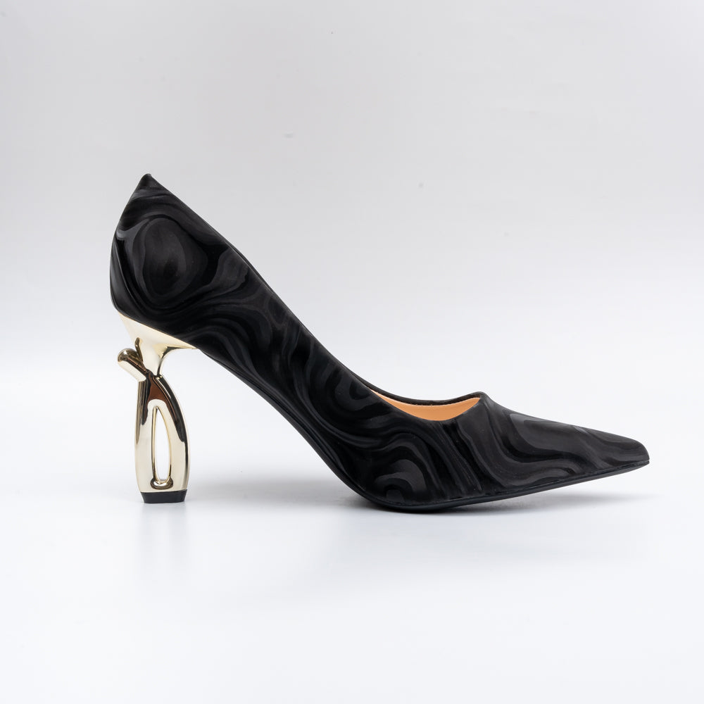 Not Your Usual - Black Partywear Heels -