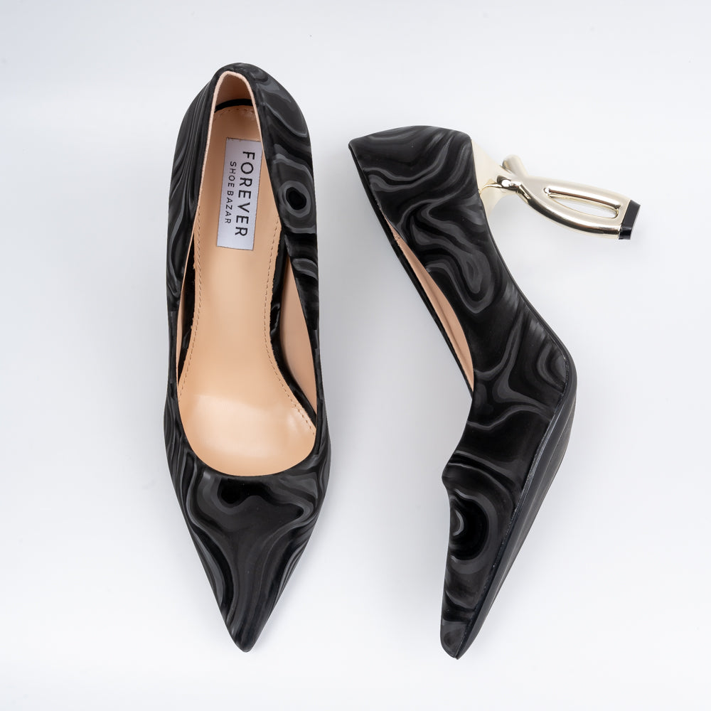 Not Your Usual - Black Partywear Heels - - view 3