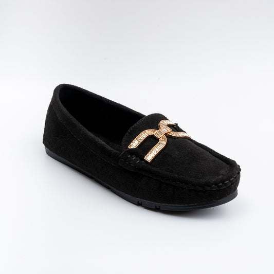 Tread With Comfort - Black Partywear Loafer