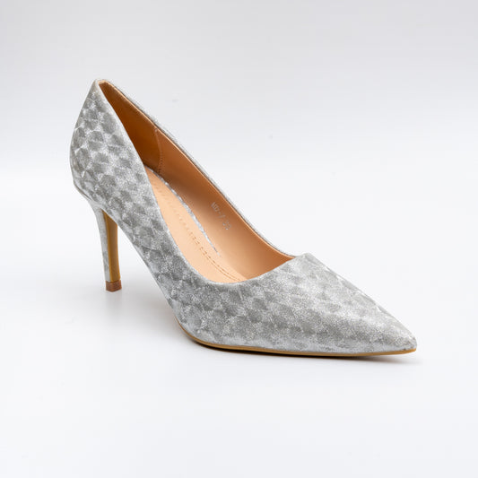 Pretty Posh-ible - Silver Partywear Stiletto Heels