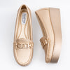 Boss Babe - Gold Partywear Loafers