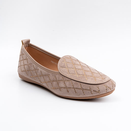 Twilight Shine - Beige Partywear Loafers