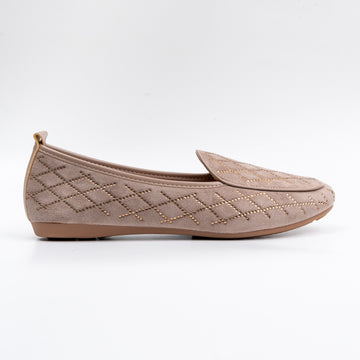Twilight Shine - Beige Partywear Loafers