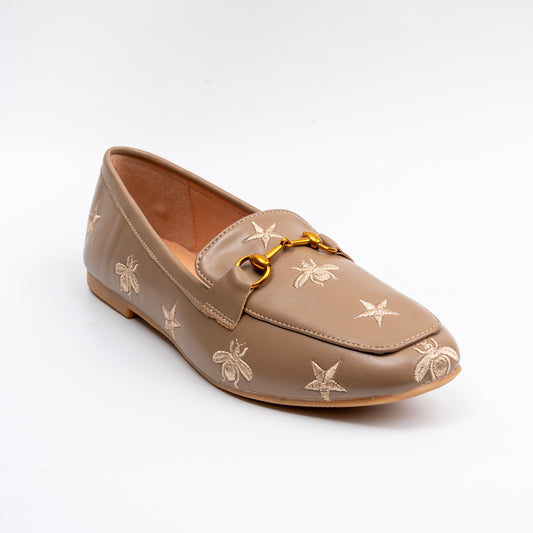 Bees & Stars - Khaki Everyday Loafers