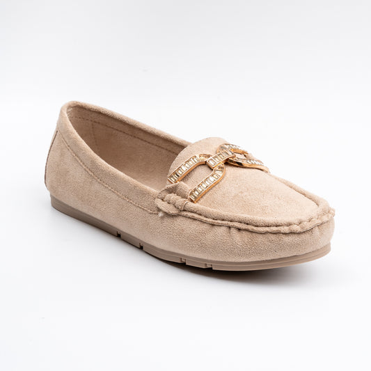 Tread With Comfort - Beige Partywear Loafer