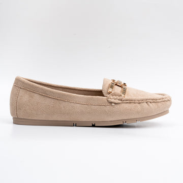Tread With Comfort - Beige Partywear Loafer